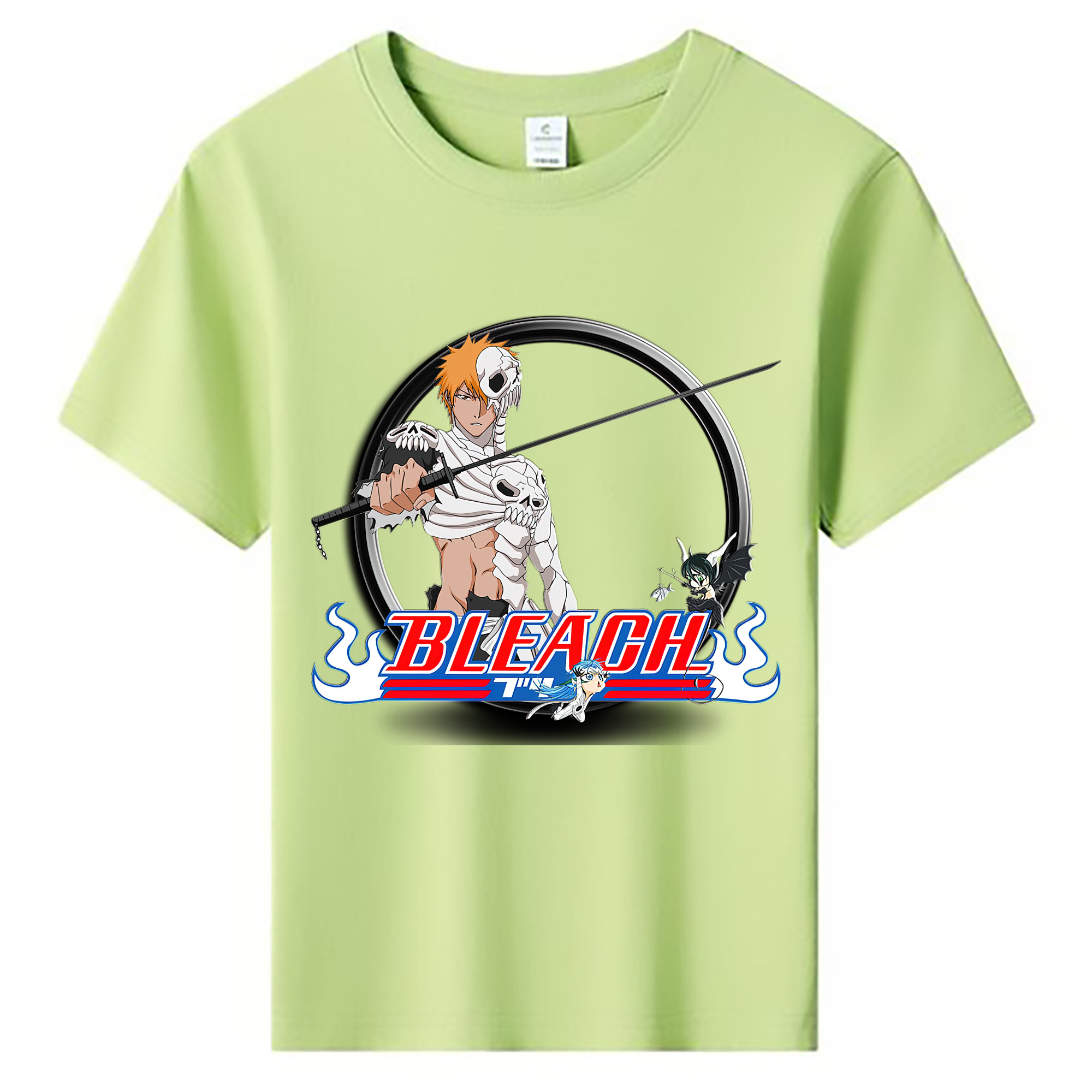（画像用） ブリーチ 黒崎一護（くろさき いちご）BLEACH Kurosaki Ichigo 綿100％キッズTシャツ（フロントプリント）